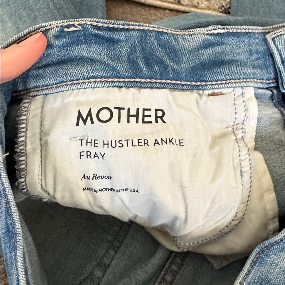 Mother size 29 The Hustler Ankle Fray in Au Revoir color high waist EUC - Picture 5 of 9